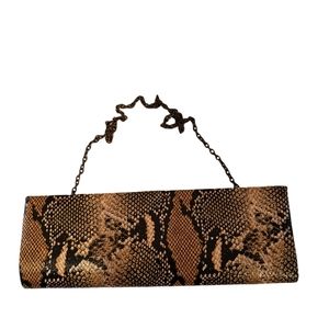 Bcbgmaxazria Snakeprint Chain Strap Clutch